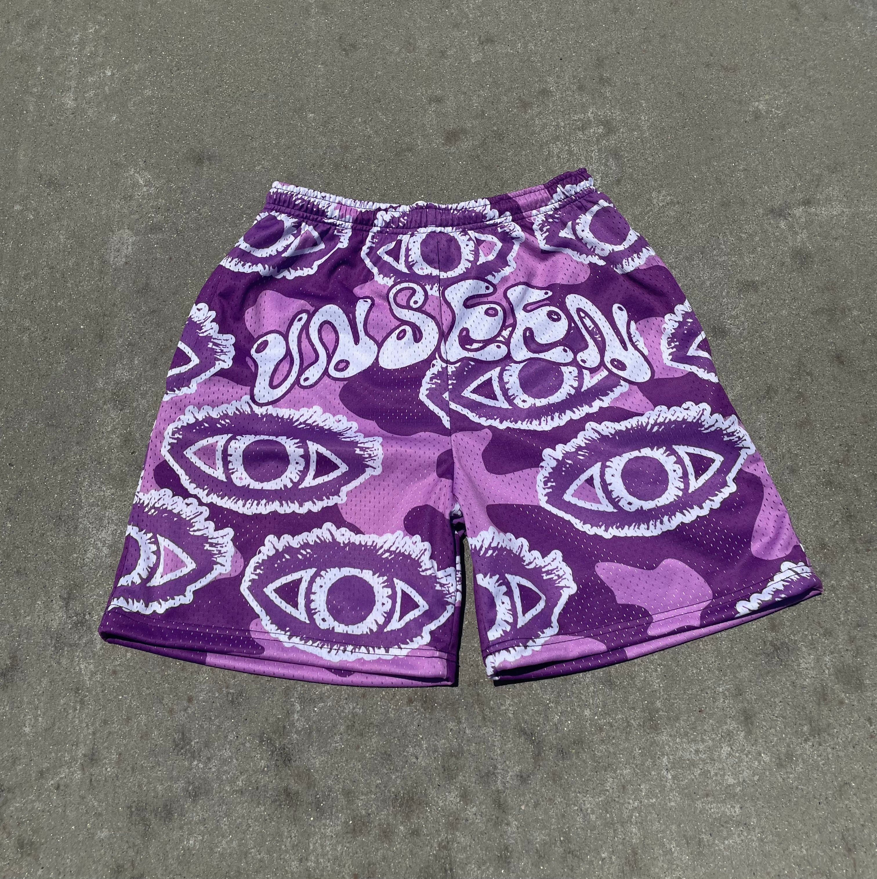 Unknown Mesh Shorts V Purple Design